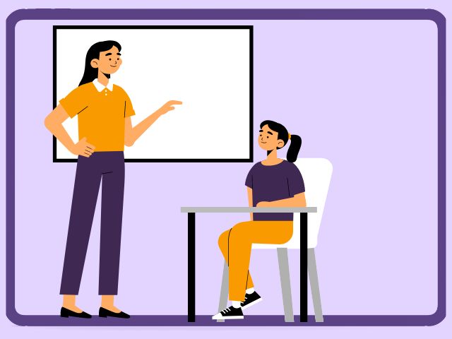 Teacher and student