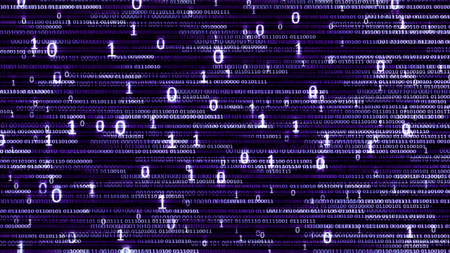 A graphical representation of a screen containing binary code